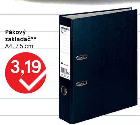 Pákový zakladač