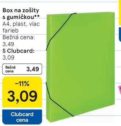 Box na zošity s gumičkou