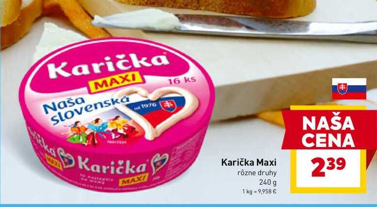 Karička Maxi rôzne druhy 240 g 