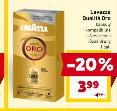 Lavazza Qualità Oro kapsuly kompatibilné s Nespresso rôzne druhy 1 bal. 