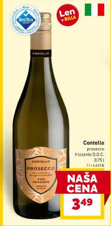 Contello prosecco frizzante D.O.C. 0,75l