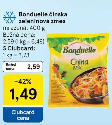 Bonduelle čínska zeleninová zmes, 400 g 