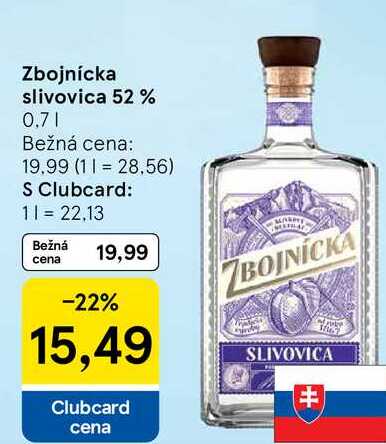 Zbojnícka slivovica 52 %, 0,7 l