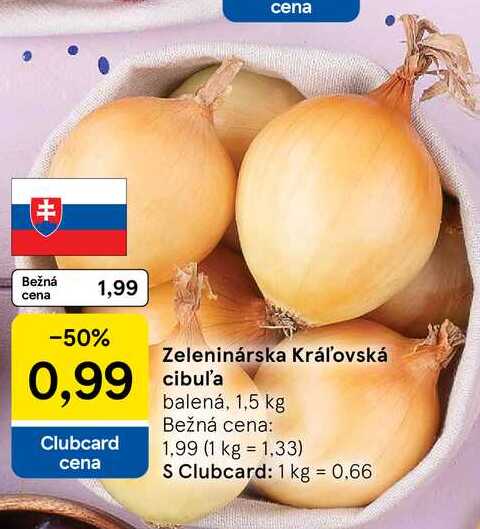 Zeleninárska Kráľovská cibuľa, 1,5 kg 