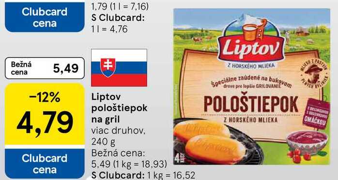 Liptov pološtiepok na gril, 240 g 