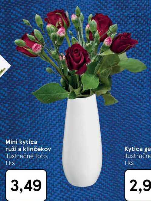 Mini kytica ruží a klinčekov 