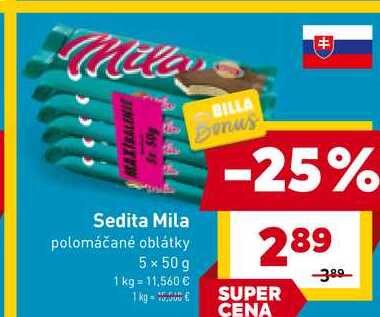 Sedita Mila 5x50 g