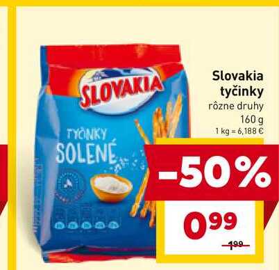 Slovakia tyčinky rôzne druhy 160 g 