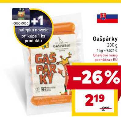 Gašpárky 230 g