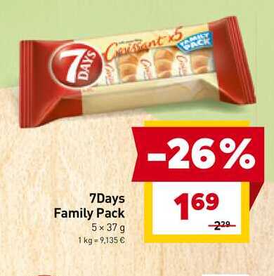7Days Family Pack 5 x 37 g 