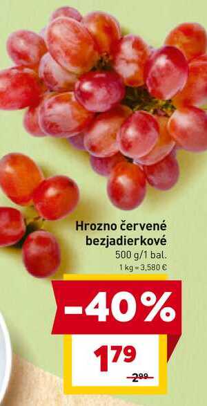 Hrozno červené bezjadierkové 500 g/1 bal. 