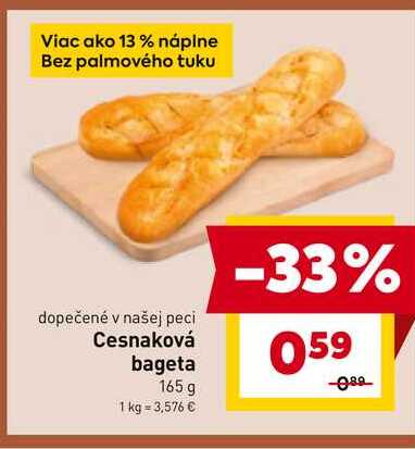 Cesnaková bageta 165 g