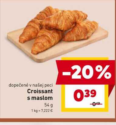 Croissant s maslom 54 g 