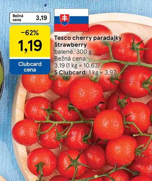 Cherry paradajky Strawberry balené, 300 g 