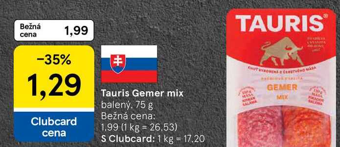 Tauris Gemer mix balený 75 g