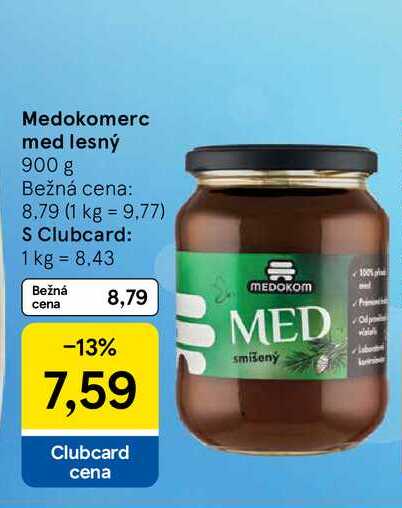 Medokomerc med lesný 900 g