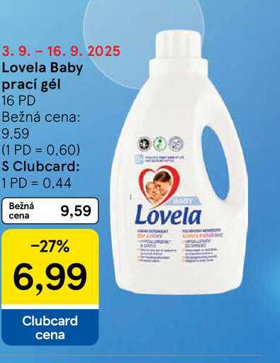 Lovela Baby prací gél 16 PD 