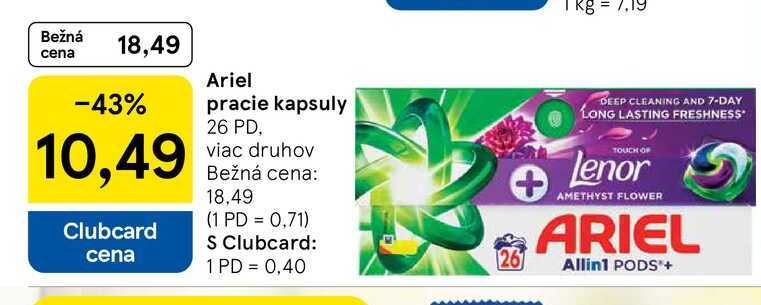 Ariel pracie kapsuly 26 PD, viac druhov 