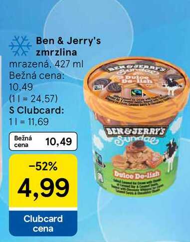 Ben & Jerry's zmrzlina mrazená, 427 ml 