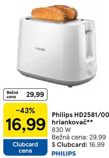 Philips HD2581/00 hriankovač