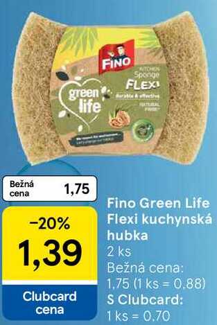 Fino Green Life Flexi kuchynská hubka, 2 ks