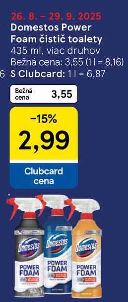 Domestos Power Foam čistič toalety, 435 ml