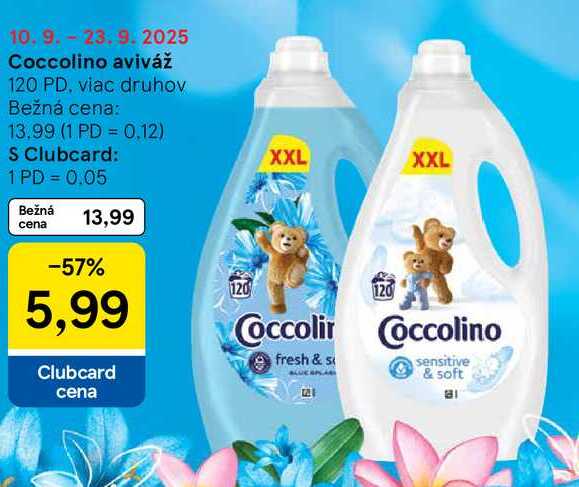 Coccolino aviváž, 120 PD