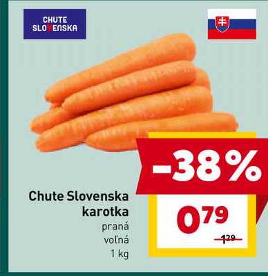 karotka praná voľná 1 kg  