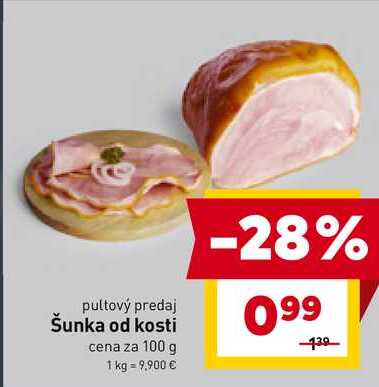 Šunka od kosti cena za 100 g