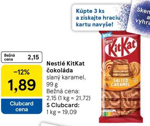 Nestlé KitKat čokoláda, 99 g