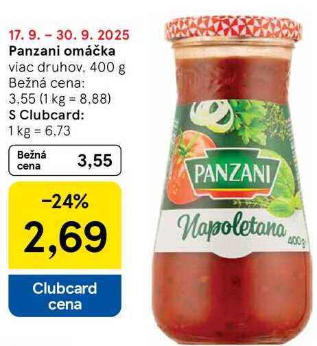 Panzani omáčka, 400 g 