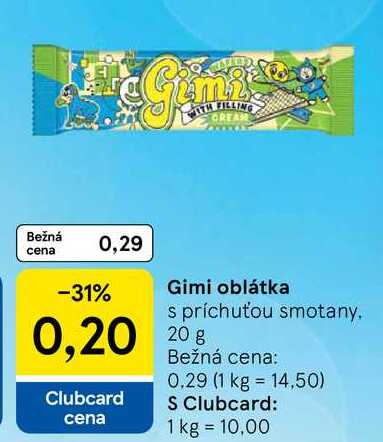 Gimi oblátka, 20 g 
