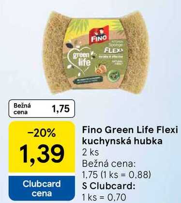 Fino Green Life Flexi kuchynská hubka, 2 ks