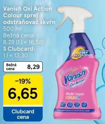 Vanish Oxi Action Colour sprej odstraňovač škvŕn, 500 ml 
