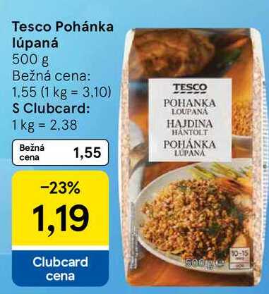 Tesco Pohánka lúpaná, 500 g 