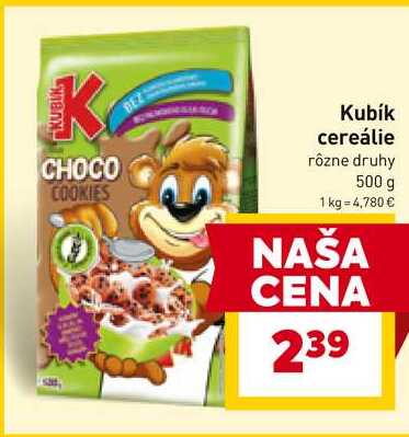 Kubík cereálie rôzne druhy 500 g