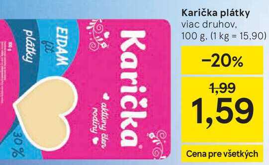 Karička plátky, 100 g