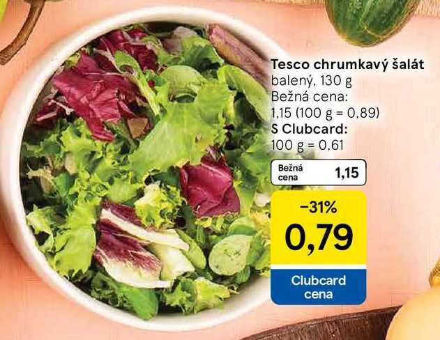 Tesco chrumkavý šalát, 130 g 