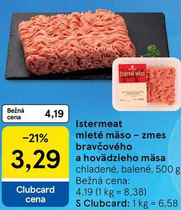 Istermeat mleté mäso - zmes bravčového a hovädzieho mäsa, 500 g