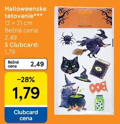 Halloweenske tetovanie