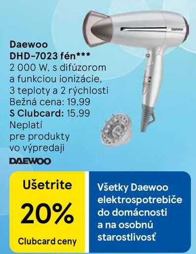 Daewoo DHD-7023 fén