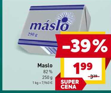 Maslo 82% 250 g 