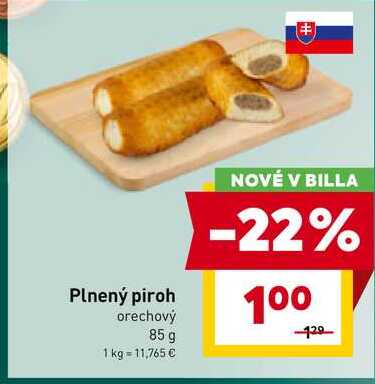 Plnený piroh orechový 85 g