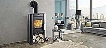 HAAS+SOHN KRBOVÉ KACHLE PRUNUS, 6 KW, ČIERNA