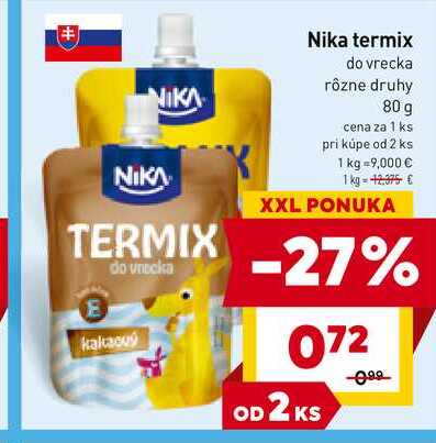 Nika termix do vrecka rôzne druhy 80 g 