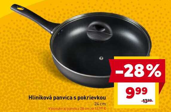 Hliníková panvica s pokrievkou 24cm 