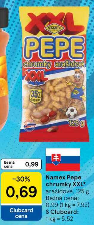 Namex Pepe chrumky XXL, 125 g