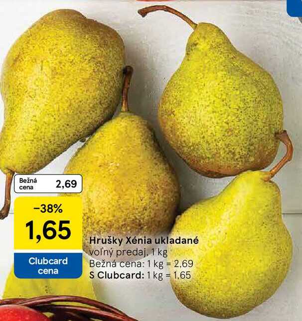 Hrušky Xénia ukladané, 1 kg 