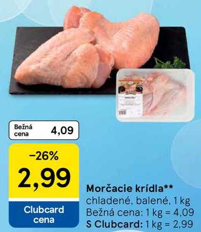 Morčacie krídla, 1 kg 