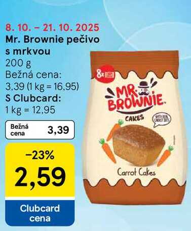 Mr. Brownie pečivo s mrkvou, 200 g 